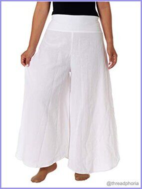 Lannaclothesdesign Cotton Palazzo Pants Women Plus Size Hippie Wide Leg Lounge